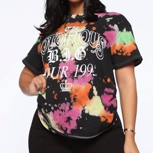 The Notorious tour tie dye tee